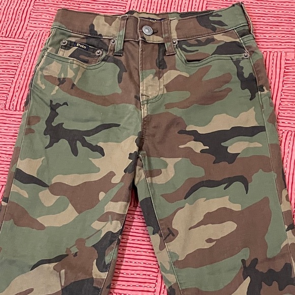 Ralph Lauren Girls size 8 W24L23.5 rise 9” Camouflage Pants - Picture 15 of 16
